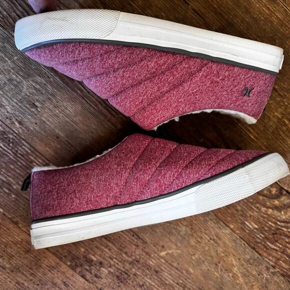 Hurley Arlo Puff Faux Fur Lined Sneakers - Women's Size 7 - Picture 6 of 9